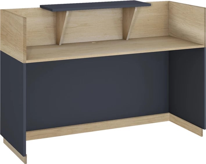 Banak recepsioni Lotus, ngjyrë lis dhe antracit, 200x70x110cm