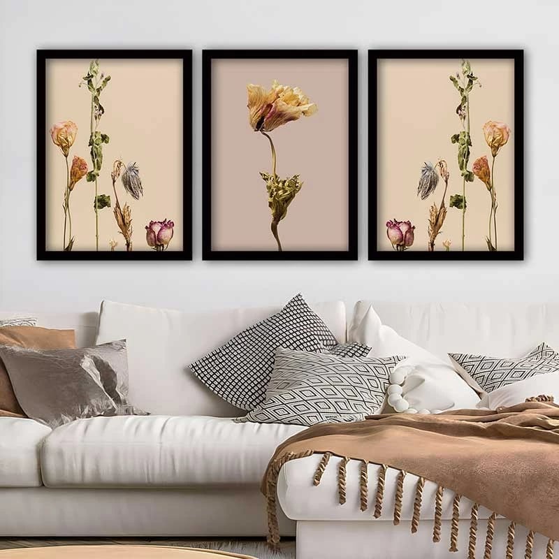 Pikturë dekorative me kornizë (3 copë), Wallity, 3SC_4540429_3545