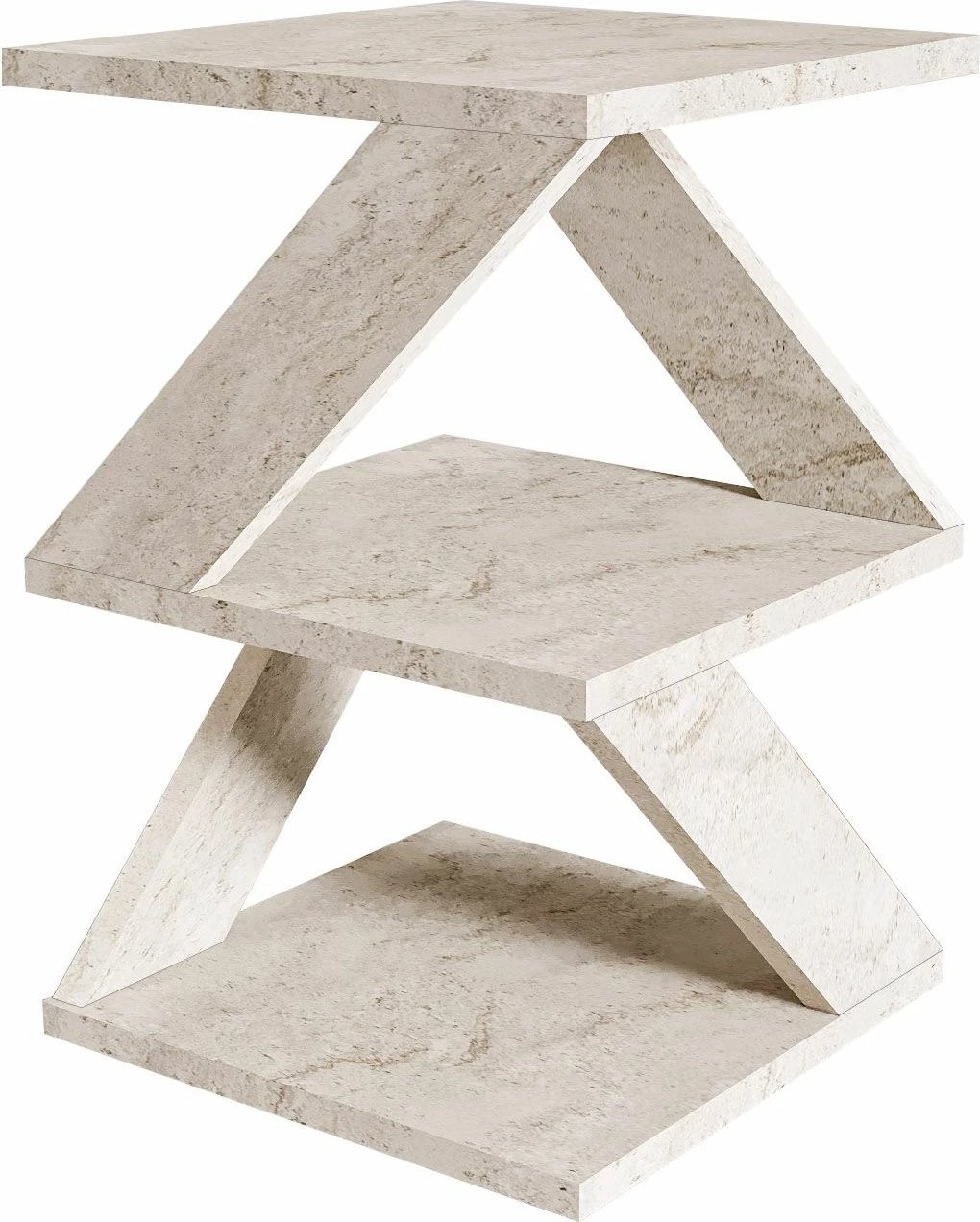 Tavolinë anësore Hanah Home, ngjyrë travertin, Albeni