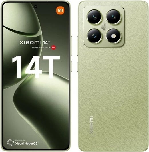 Celular Xiaomi 14T, 6.67", 12+256GB, DS, 5G, i gjelbër