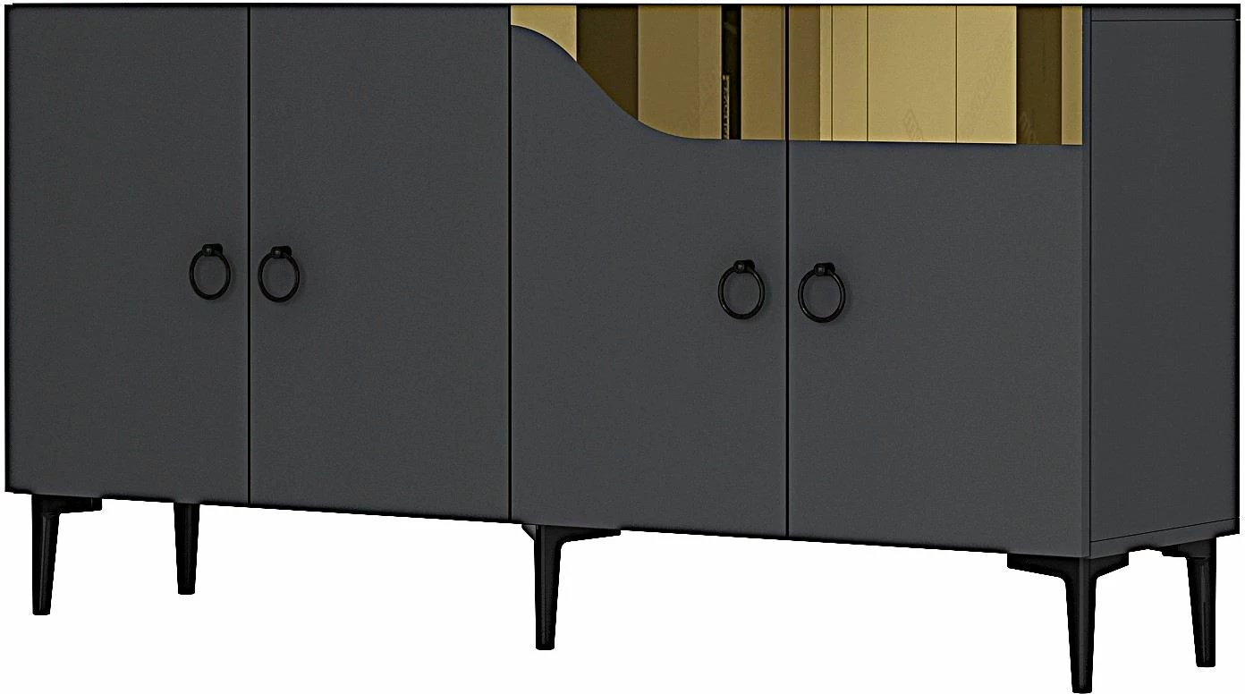 Konsolë Skye Decor, Gama 150, antracit dhe ari