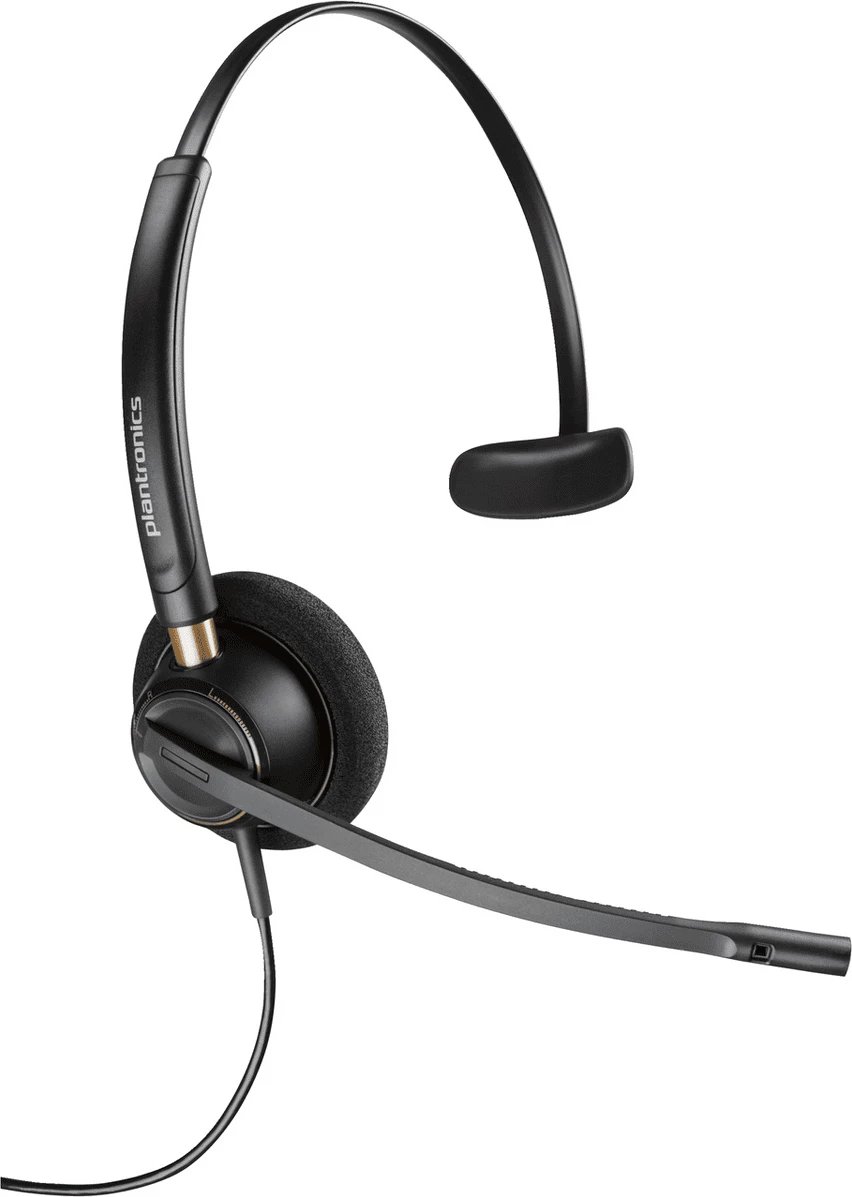 Kufje me mikrofon, Plantronics/Poly, EncorePro 510 783Q2AA, mono, me kabllo, e zezë