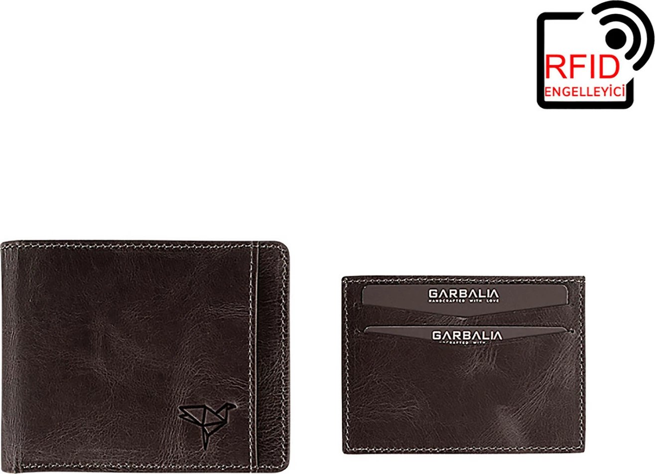 Portofol për burra, lëkurë origjinale, ngjyrë gri, Zoozie Bags, Kanguru