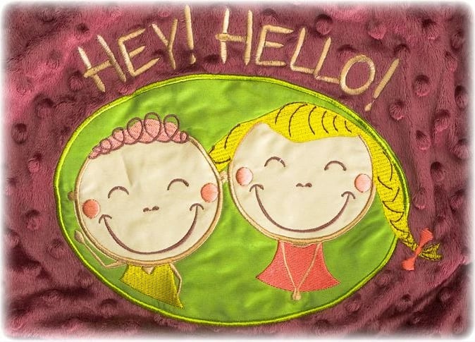 Batanije bebe, Sensillo, Hey Hello, me dy anë, 75x100 cm, kafe