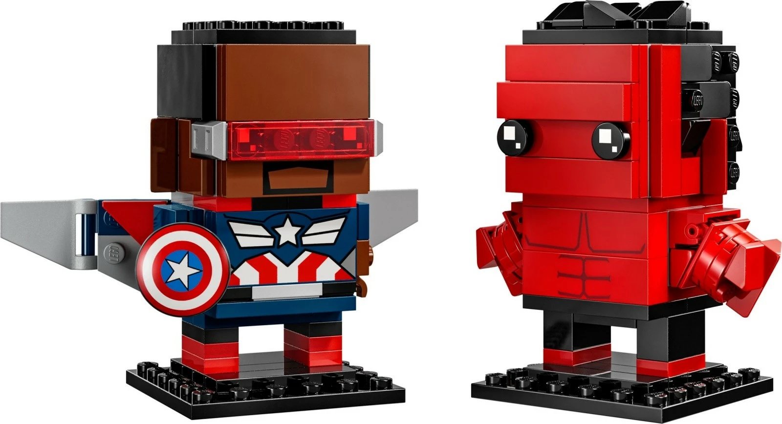 Set ndërtimi LEGO BrickHeadz 40668 Captain America & Red Hulk 202 pjesë 10+ set me 2 figura