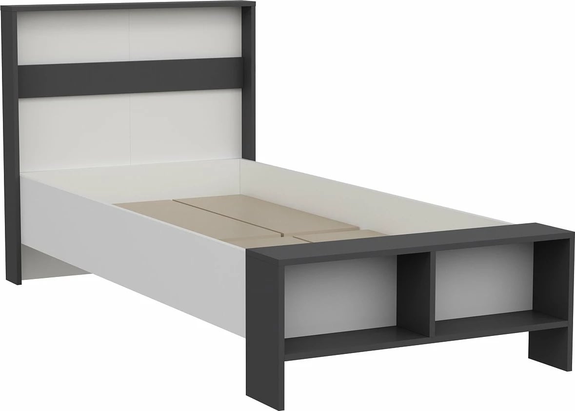 Set mobiljesh për dhomë gjumi, Skye Decor, e bardhë, antracit