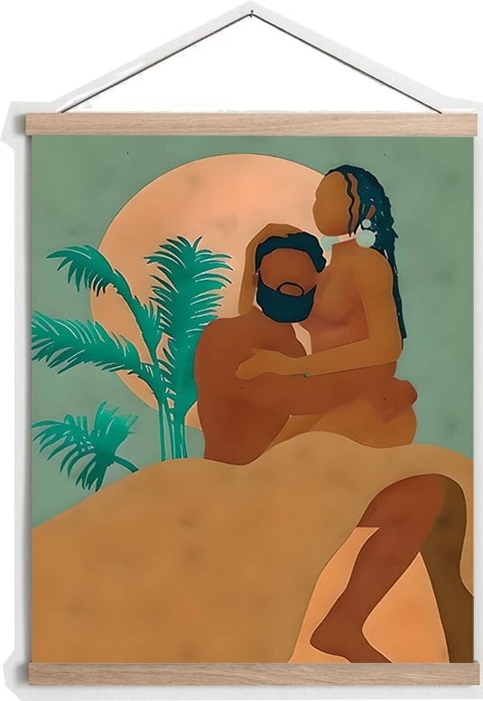 Pikturë dekorative me kornizë, shumëngjyrëshe, Wallity MRG21, 50x70cm