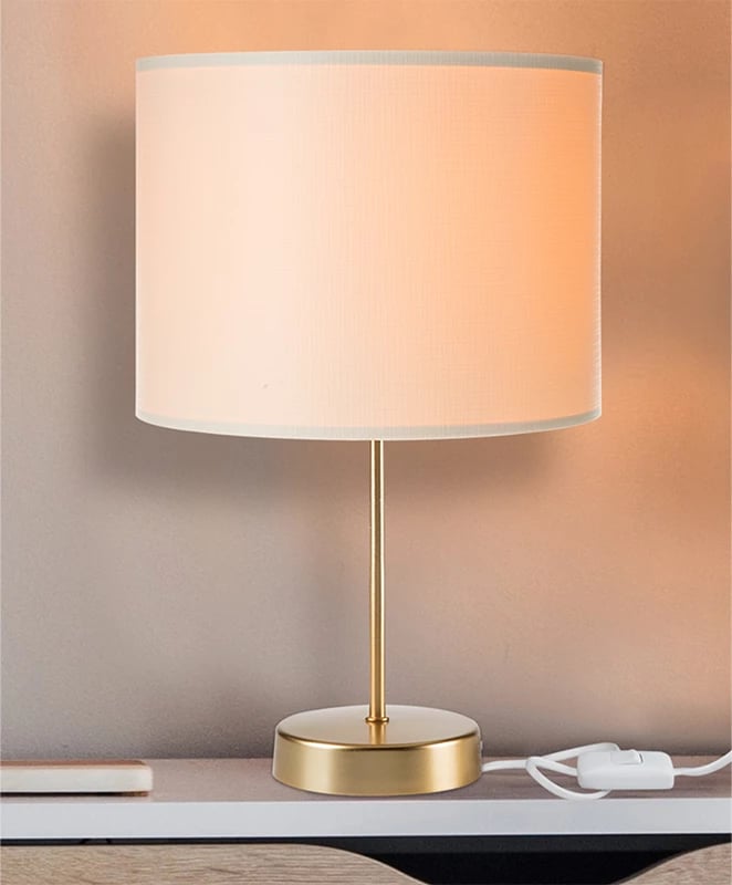 Llambë tavoline PWL-1183 Ε27 krem-ari D22x36.5cm