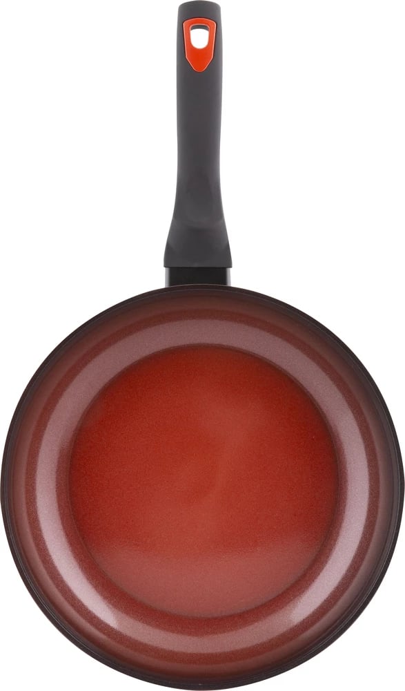 Tigan alumini Lamart LT1202, 30cm, i hirtë/kuqe
