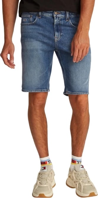 Shorce për meshkuj Tommy Hilfiger Jeans, ngjyrë e kaltër e çelët