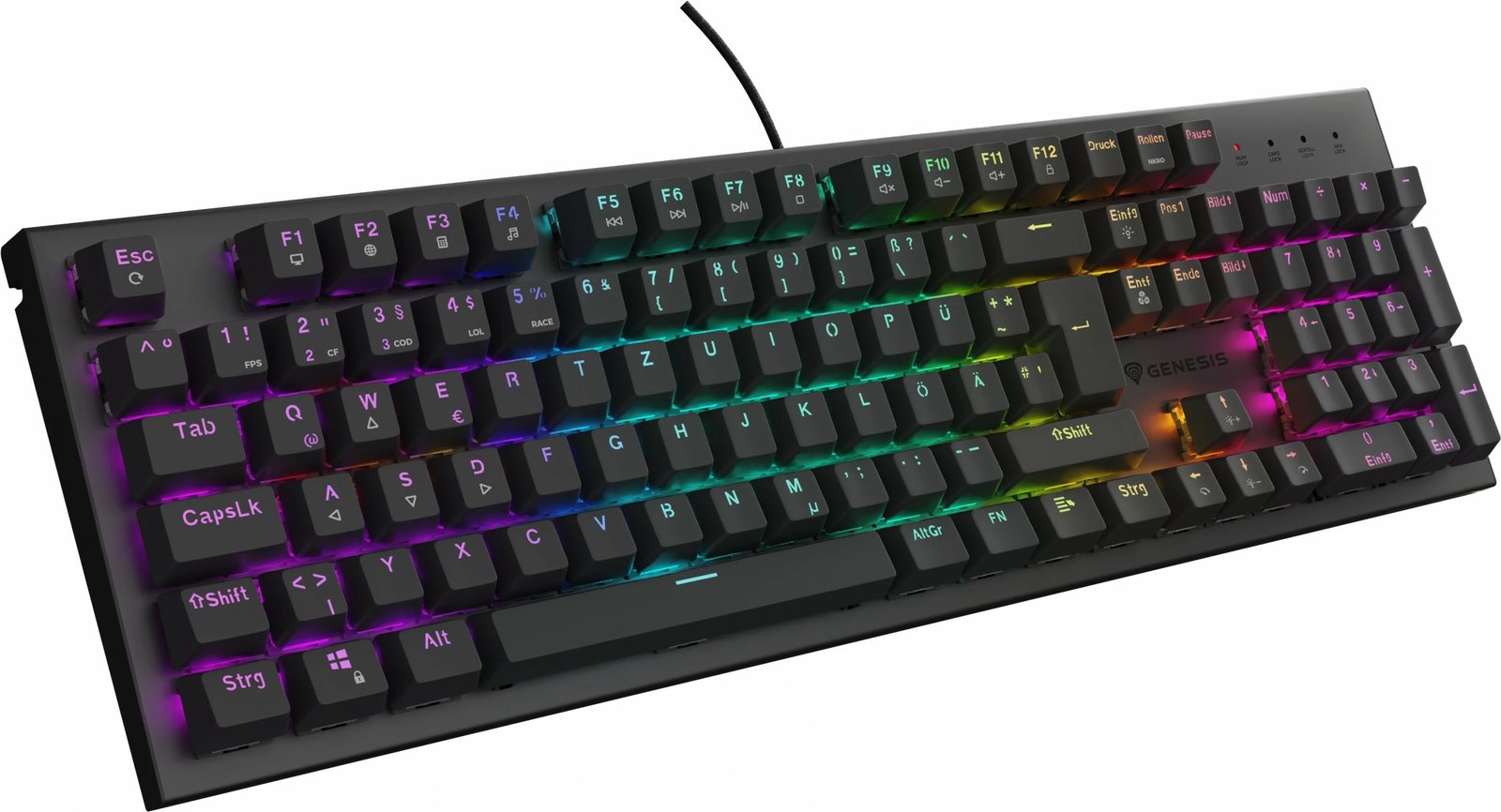 Tastierë gaming Genesis THOR 303 brown, mekanike, RGB, QWERTZ, e zezë