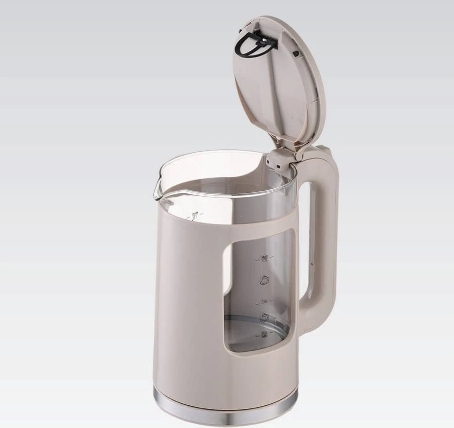 Ibrik elektrik Maestro MR-065, 1.7L, 2200W, xham, bezhë