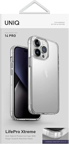 Mbështjellës UNIQ LifePro Xtreme për iPhone 14 Pro, Transparent