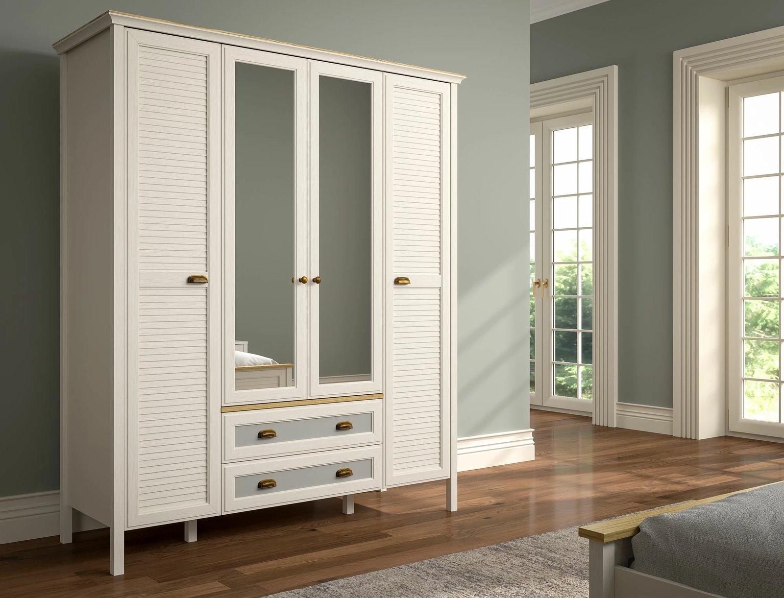 Dollap Skye Decor, FRN-21001, krem, lis, gri