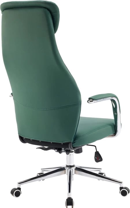 Karrige menaxheri për zyre Ferka, ngjyrë e gjelbër, PU, 64x71x120-128cm