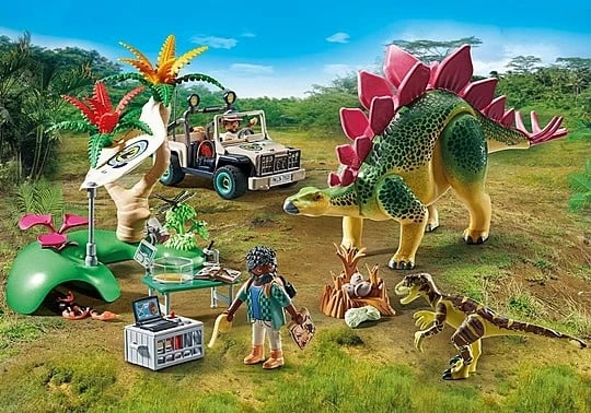 Set lodrash Playmobil Dinos 71523 Research Camp me dinozaurë, 93 pjesë