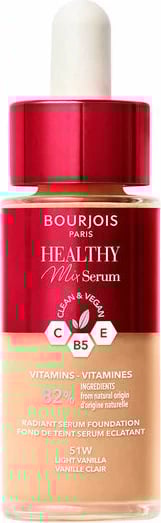 Fondatinë-Serum Bourjois Healthy Mix Serum Hydrating-Illuminating 51W Light Vanilla 30ml