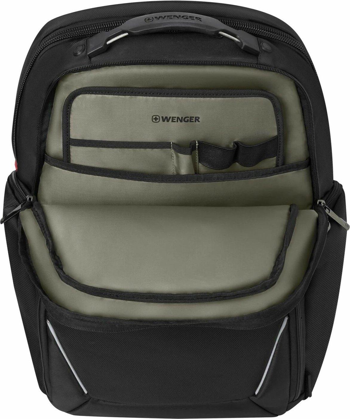 Çantë shpine Wenger Meteor 43, 17 inç, xhep për tablet, e zezë
