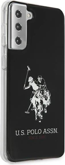Mbështjellës U.S. Polo Assn. USHCS21MTPUHRBK për Samsung Galaxy S21+, Shiny Big Logo, i zi