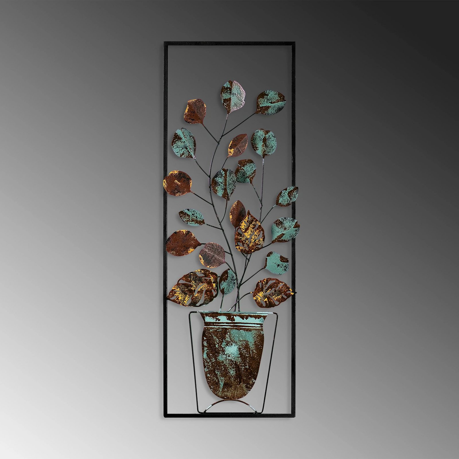 Aksesor dekorativ metalik për mur Wallity, Alder - 077 (3)