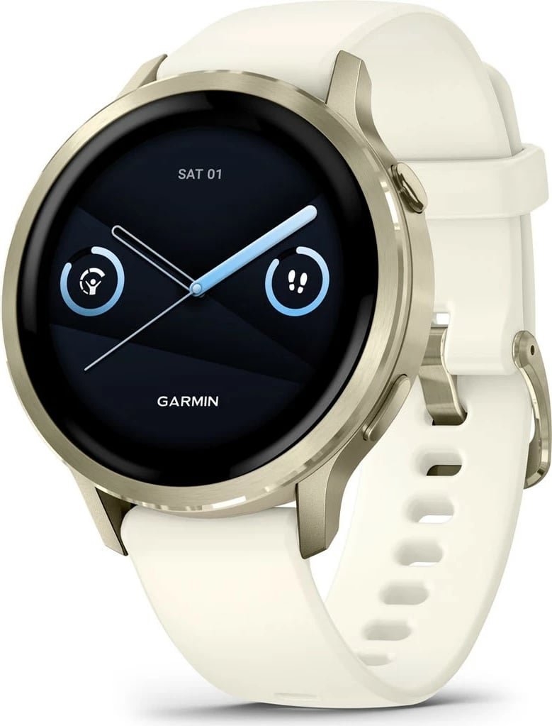 Smartwatch Garmin Venu 4 41mm, silikon, bezhë/lunargold