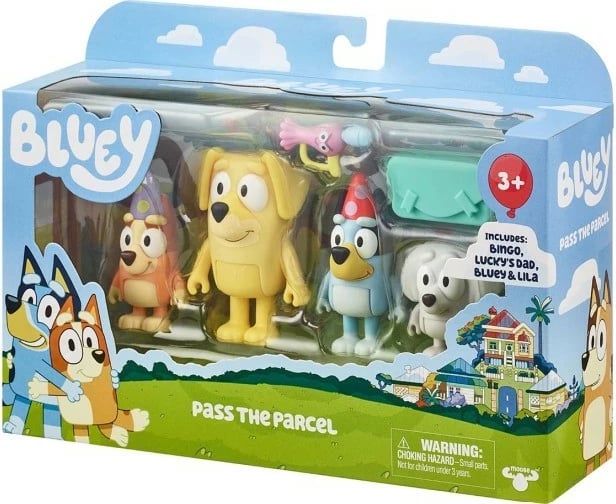 Set figurina Bluey Tm Toys BLU17558, 4 copë