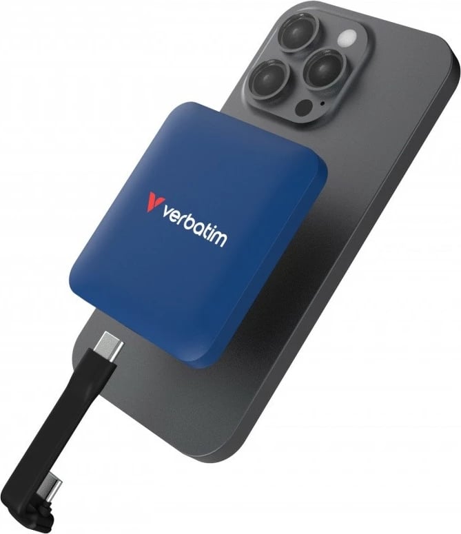 Disk i jashtëm SSD Verbatim SnapBack DQVE32075PLG 1TB USB 3.2 Gen 2x2 2000/1600 MB/s MagSafe Apple ProRes 4K/60fps blu