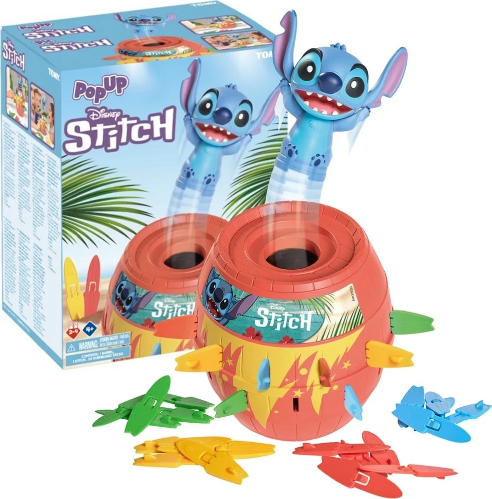 Lojë tavoline Tomy Pop Up Stitch, për zhvillim të shkathtësisë, shumëngjyrëshe