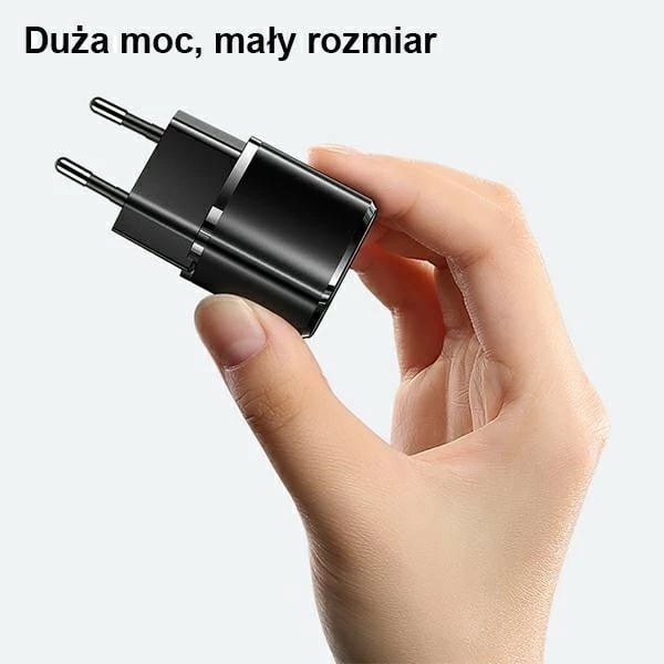 Karikues rrjeti USAMS T36, 20W, 1x USB-C, me kabllo USB-C në Lightning, i zi