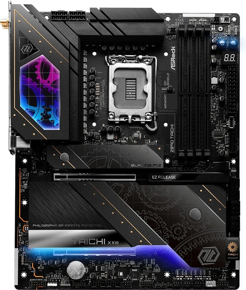Pllakë amë ASRock Z890 Taichi, LGA1851, WiFi 7, Thunderbolt 4, e zezë