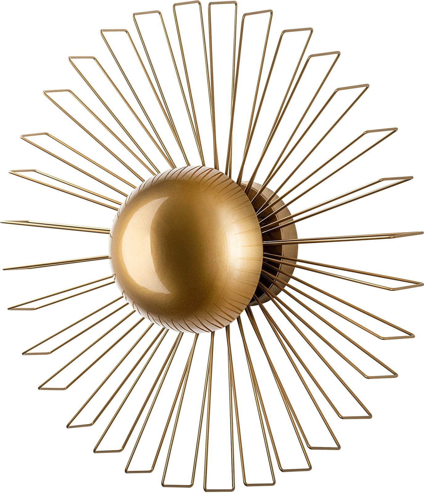 Llambë muri dekorative, metalike, ngjyrë ari, Opviq Kaya - 15236 - L