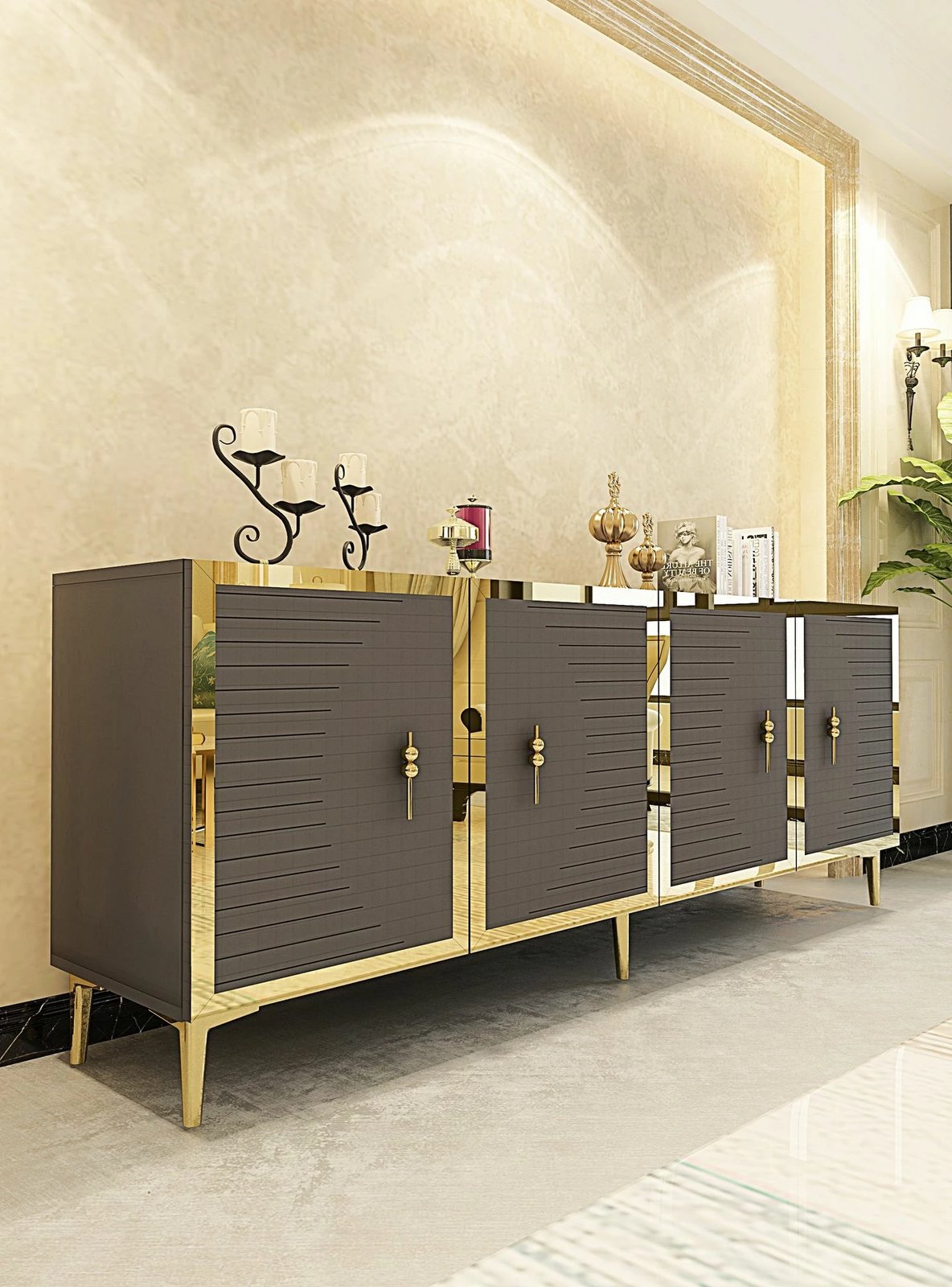 Konsol Skye Decor, Tuna 180, antracit, ari