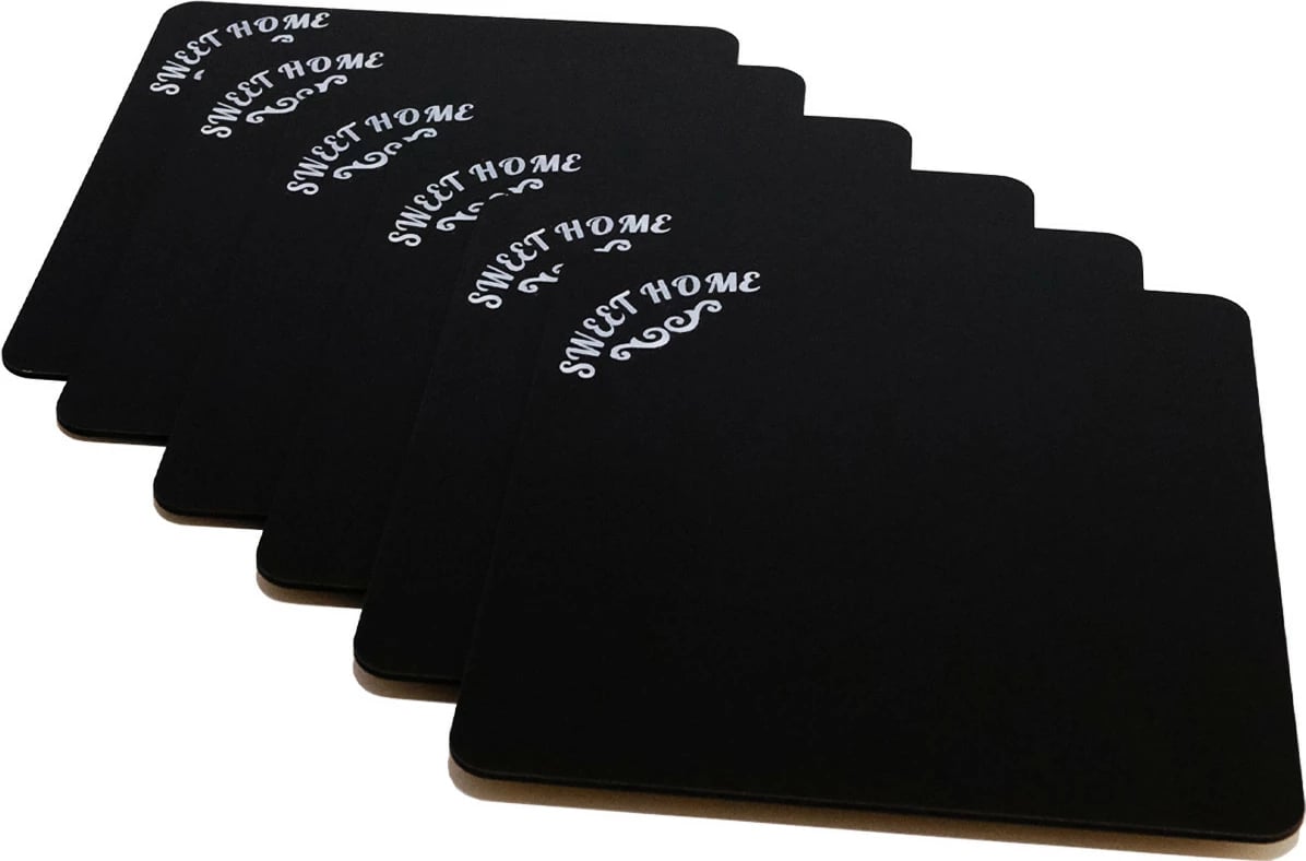 Set nënshtruesish tavoline prej druri, 6 copë, Hermia, PLT0193