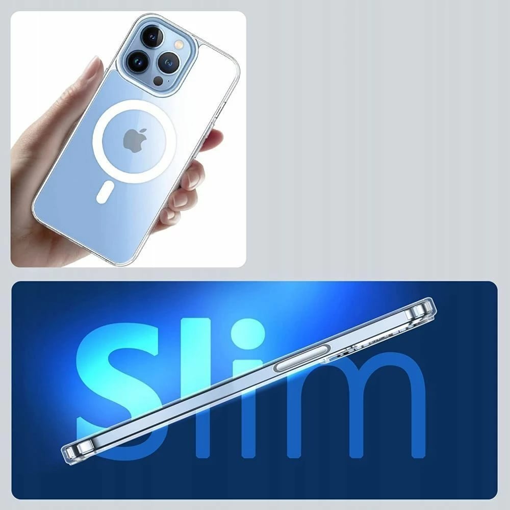 Mbështjellës Tech-Protect FlexAir Hybrid MagSafe për iPhone 14 Pro Max, Transparent