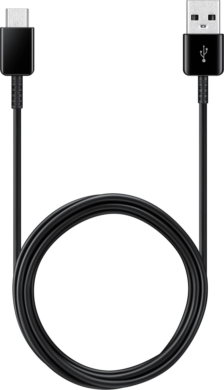 Kabllo USB C Samsung EP-DG930MBEGWW, 1.5m, 480Mbps, 5A, e zezë, set prej 2 copë