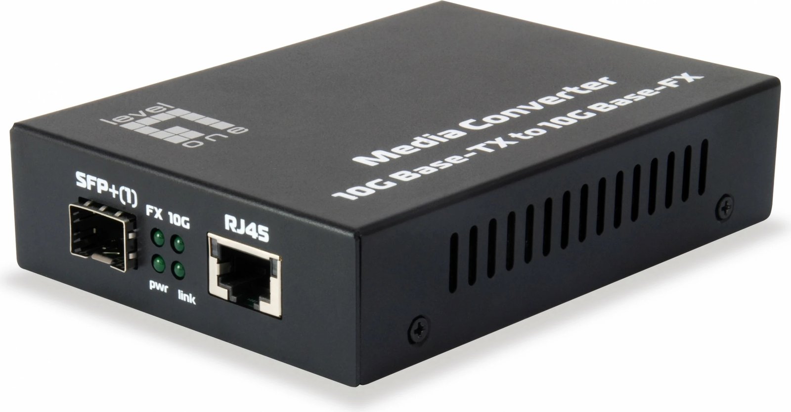 Konvertues rrjeti Level One GVT-0500, 10Gbit, SFP+ në RJ45, i zi