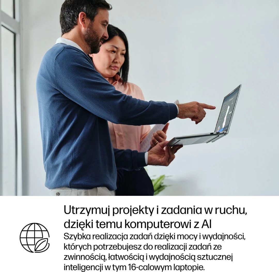 Laptop HP EliteBook 6 G1i Ultra 7 265U, 16" WUXGA, 24GB RAM, 512GB SSD, Pike silver