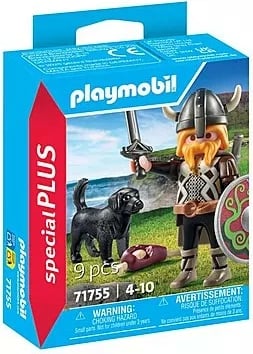 Set lodrash Playmobil Special Plus 71755 Viking me qen roje, 9 pjesë