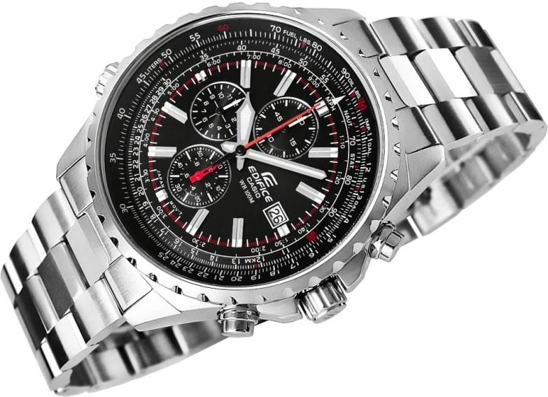 Orë dore për meshkuj Casio Edifice, argjend