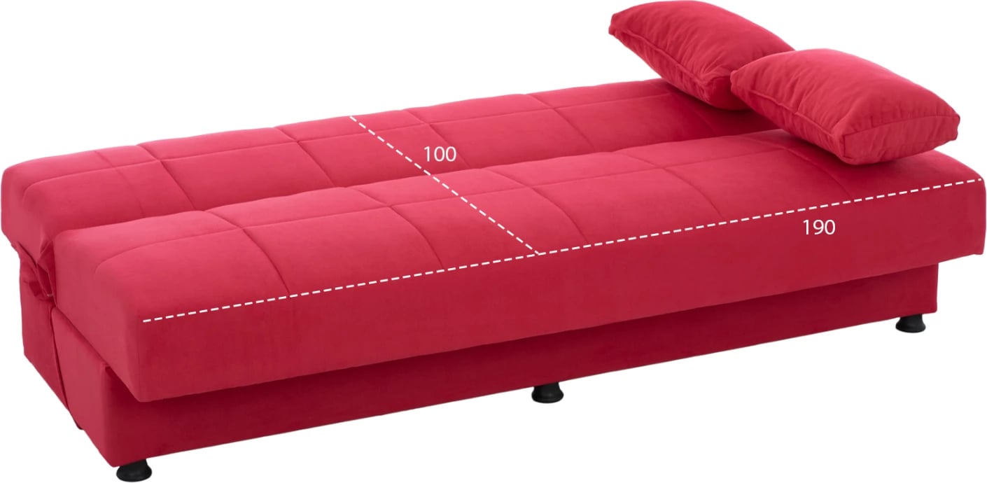 Sofa/Krevet 3 vendesh Ege 1208 Fuchsia FH3067.04 192x74x82 cm