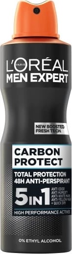 Deodorant spray për meshkuj L'Oreal Paris Men Expert Carbon Protect, 250ml