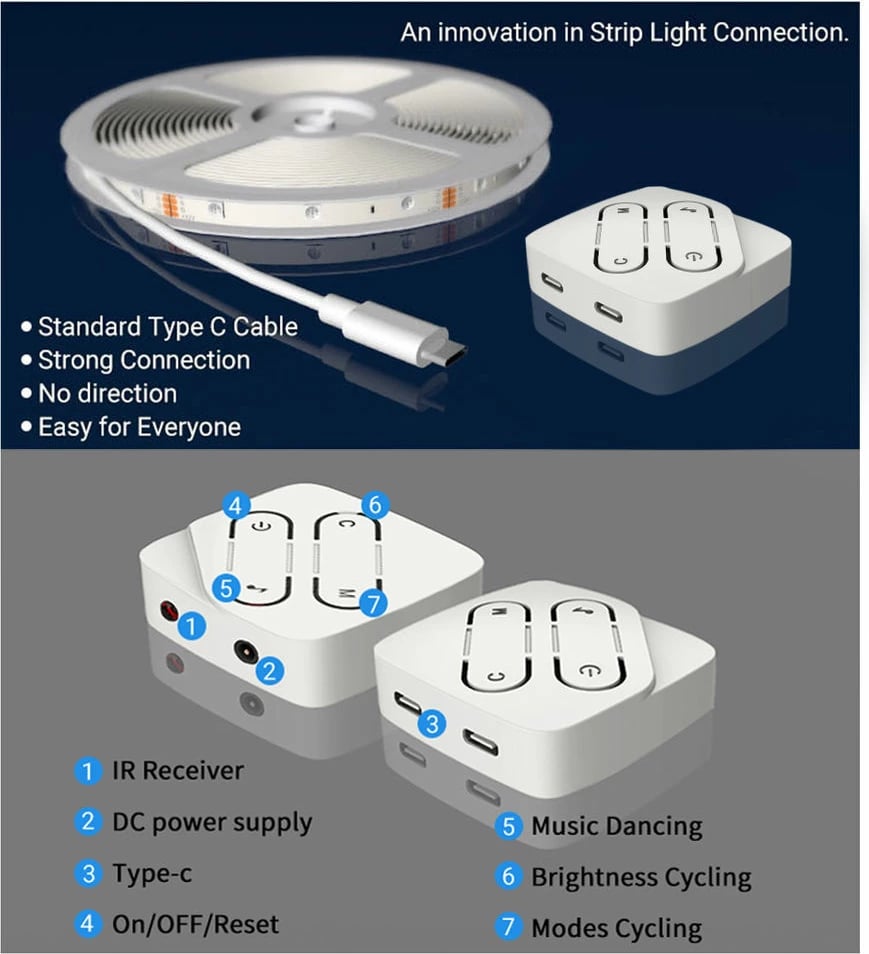 Drita Led SONIT RGB 8-WIFI (Bardhë, 5M 150LED)