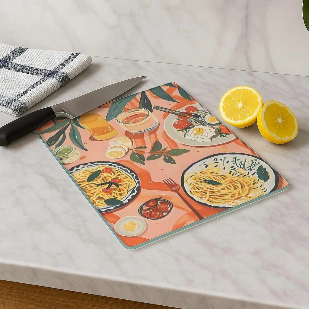 Dërrasë prerëse Hermia, shumëngjyrëshe, Kes-00039, 30x40cm