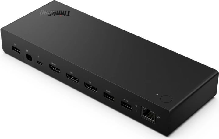 Dok Thunderbolt 4 Smart Lenovo ThinkPad Gen 2 7500 40BE0135EU, 8K 60Hz, 40 Gb/s, HDMI, 2x DisplayPort, 2x USB-C, 4x USB-A, e zezë