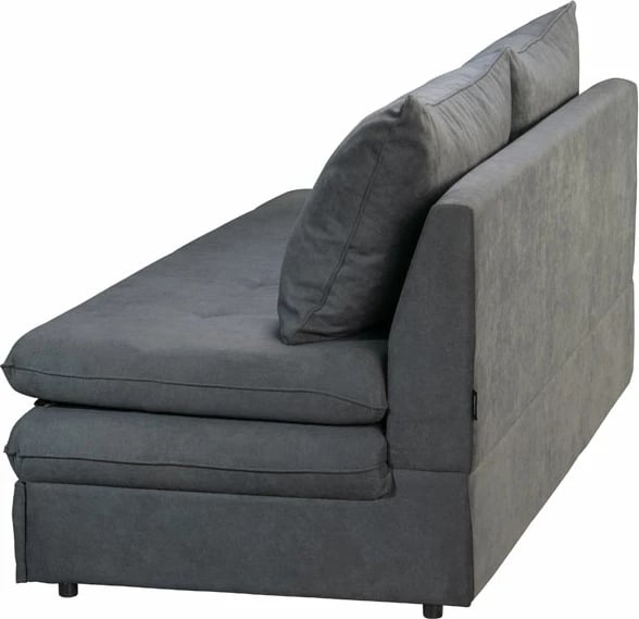Krevati divan GIRASOLE, 3 vende, ngjyrë antracit ASTI 19, 200x87x90