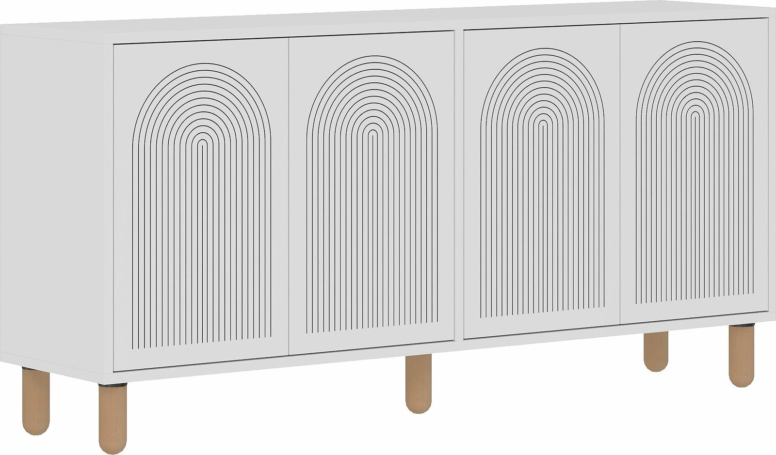 Konsol Skye Decor, e bardhë, Doresta