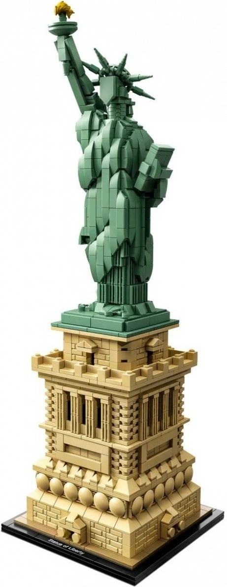 Set ndërtimi LEGO Architecture 21042 Statue of Liberty, 1685 pjesë, sand-green/bezhë