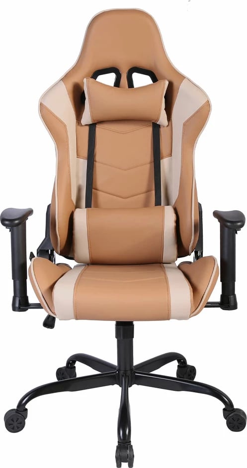 Karrige gaming EXPLOR për zyre, ngjyrë mocca-grez, 50x71x135