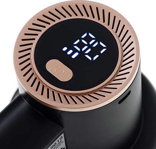 Heqës pushash, Adler, AD 9619, ekran LED, 3 shpejtësi 6500/7500/8500 rpm, bateri 2000mAh, USB-C, e zezë-ari