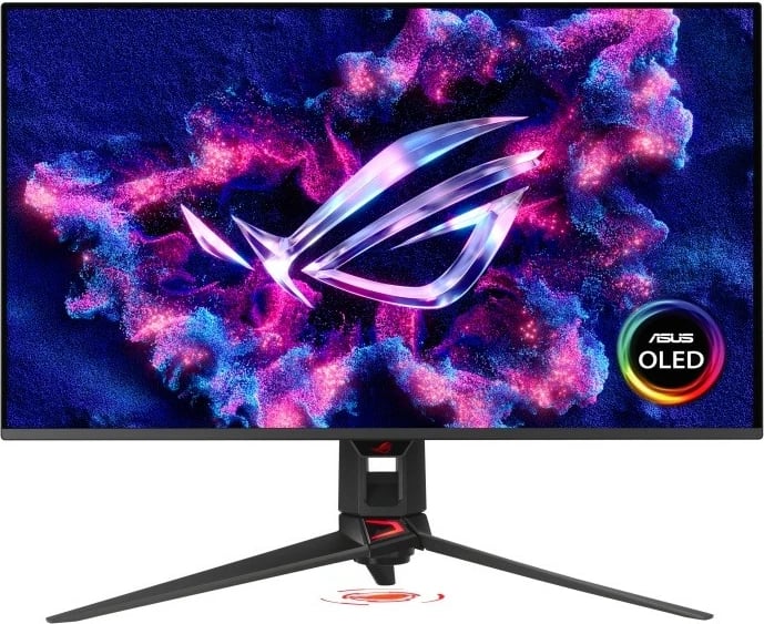 Monitor gaming Asus ROG PG32UCDMR 32" 4K QD‑OLED 240 Hz 0.03 ms HDMI 2.1 DP 2.1 USB‑C 90 W, e zezë